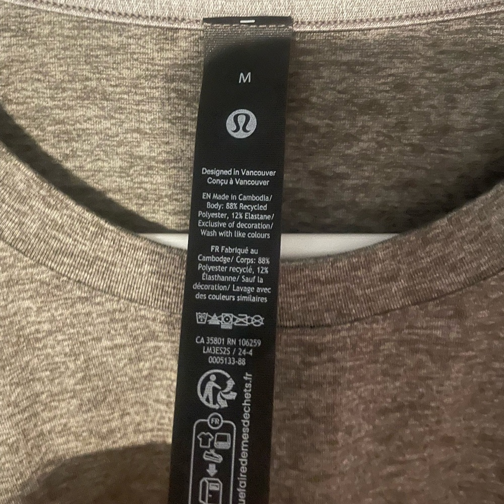 Lululemon Gray Long Sleeve Men’s Small
